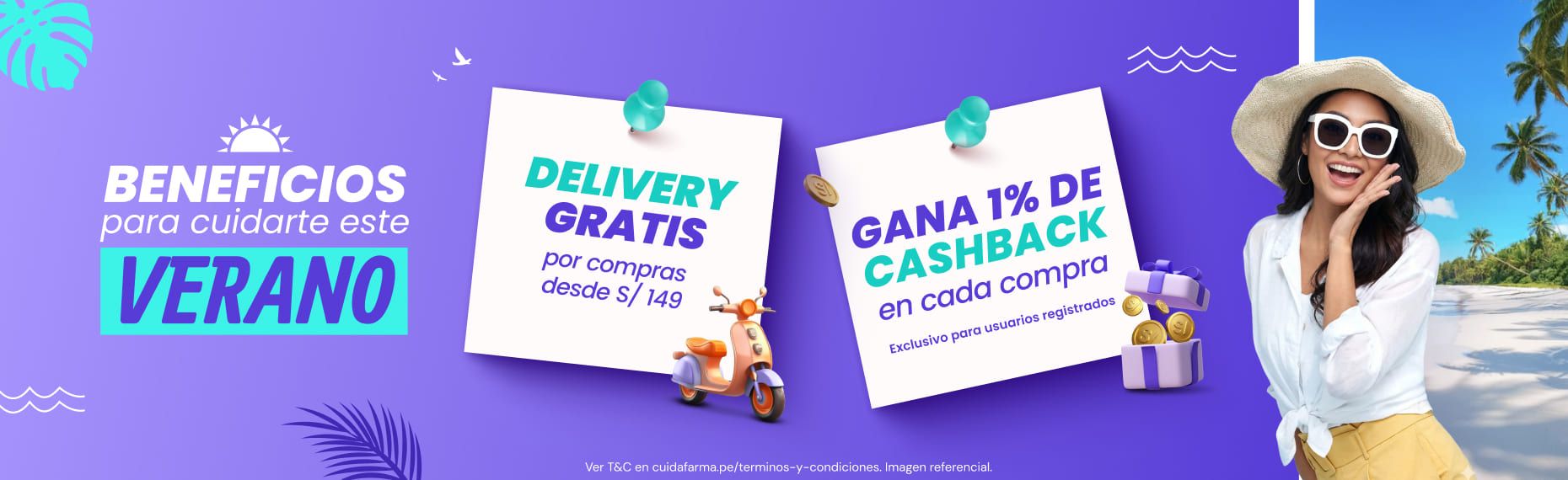 Beneficios para cuidarte este Verano - Cashback